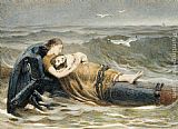 Briton Riviere Wall Art - All that was left of the homeward bound